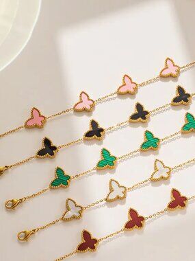Butterfly 18K Gold Plated Bracelet